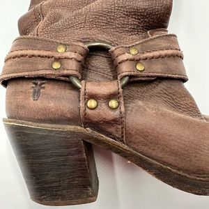 Frye Carmen Harness Boots See photos: blemish on the bottom of the left heel